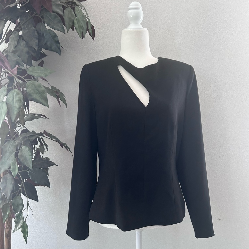 Hugo Buscati Women black 3/4 sleeve Cut out detail Caree. Size 10
#0040